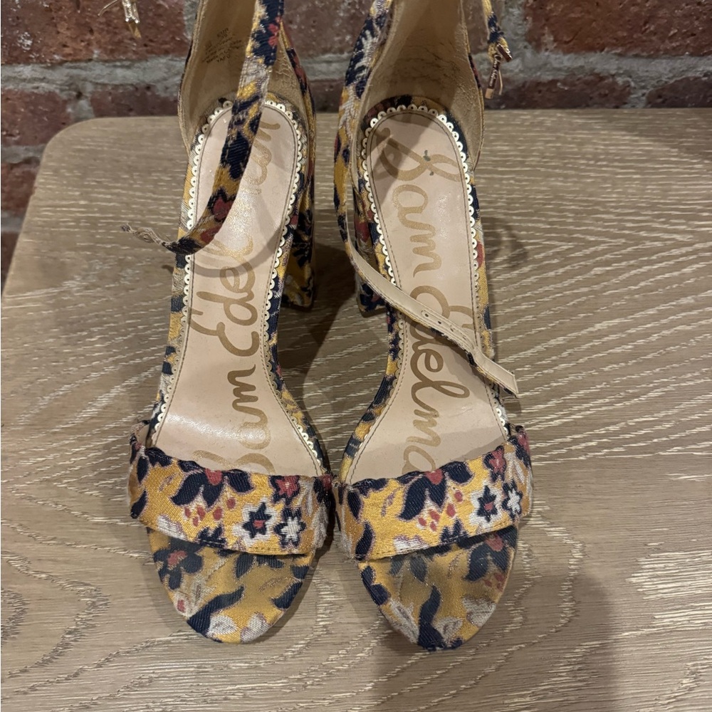 Sam Edelman Multicolor Floral Heels